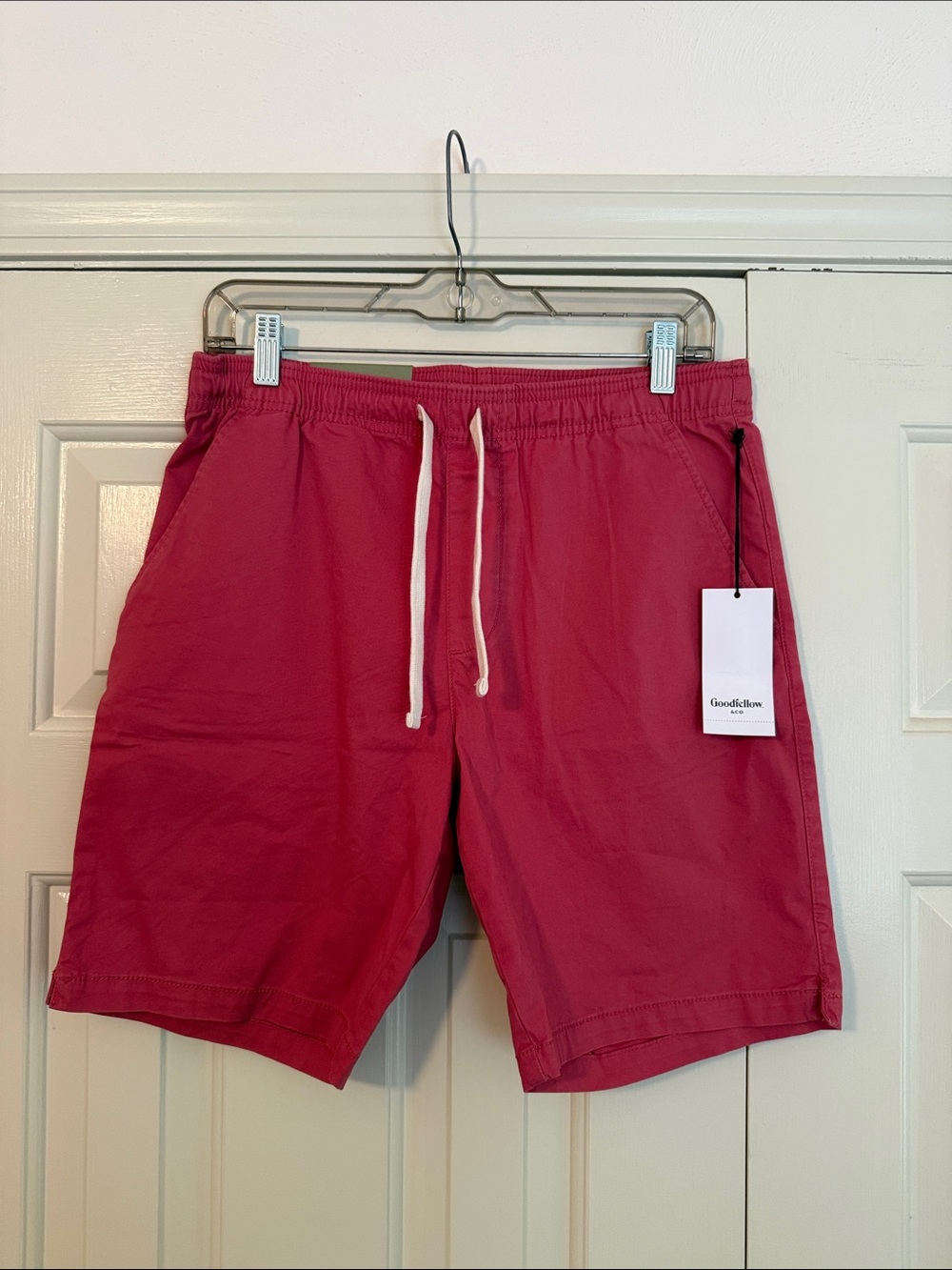 Goodfellow & Co Men's Raspberry Red Drawstring Shorts